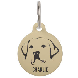 Personalisiertes Labrador Retriever Round Pet Tag Haustiermarke
