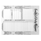 Personalisiertes Lace Daily Planer Organisator-Tag Notizblock (Vorderseite)