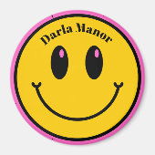 personalisiertes Lächelgesicht Magnet (Vorne)