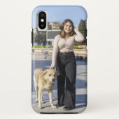 Personalisiertes Lächeln mit Hund Case-Mate iPhone Hülle (Rückseite)