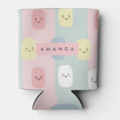 Personalisiertes Lächeln Pastel Süßigkeiten Kawaii Dosenkühler (Vorderseite)