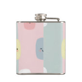 Personalisiertes Lächeln Pastel Süßigkeiten Kawaii Flachmann (Rückseite)