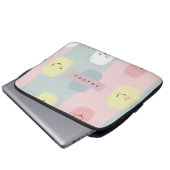 Personalisiertes Lächeln Pastel Süßigkeiten Kawaii Laptopschutzhülle (Vorne Knopf)