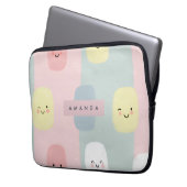 Personalisiertes Lächeln Pastel Süßigkeiten Kawaii Laptopschutzhülle (Vorderseite Links)
