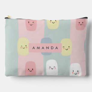 Personalisiertes Lächeln Pastel Süßigkeiten Kawaii Zubehörtasche