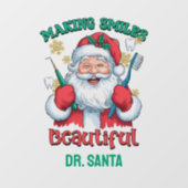 Personalisiertes Lächeln schön Fensteraufkleber (Blatt)