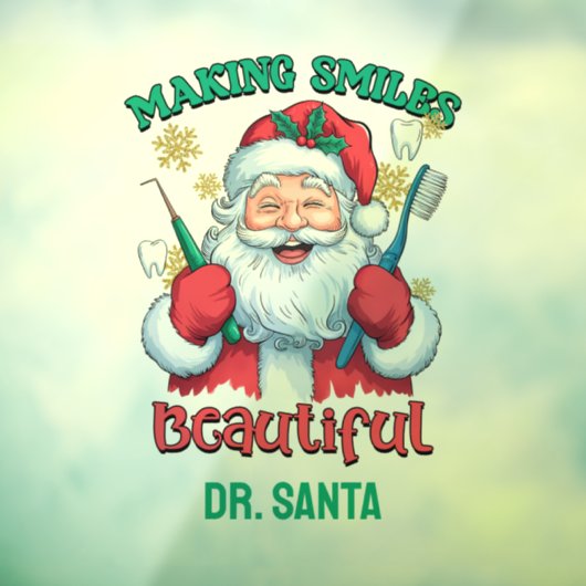 Personalisiertes Lächeln schön Fensteraufkleber (Blatt 3)