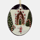 Personalisiertes Lacrosse-Geschenk Keramikornament (Rechts)