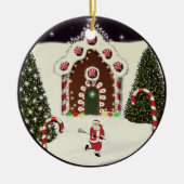 Personalisiertes Lacrosse-Geschenk Keramikornament (Vorne)