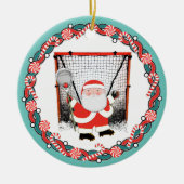Personalisiertes Lacrosse Goalie Weihnachtsgeschen Keramik Ornament (Vorne)