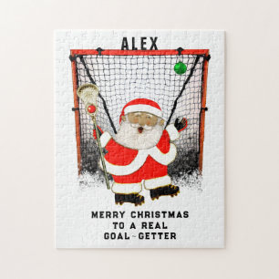 Personalisiertes Lacrosse Holiday-Geschenk Puzzle