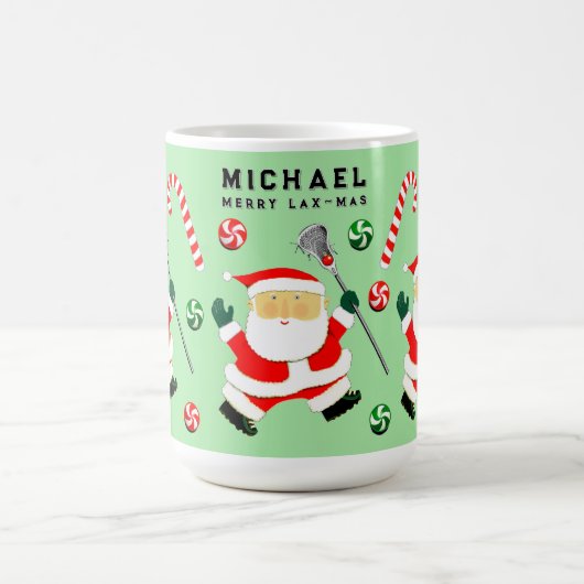 Personalisiertes Lacrosse Holiday-Geschenk Zwei-To Kaffeetasse (Mittel)