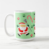 Personalisiertes Lacrosse Holiday-Geschenk Zwei-To Kaffeetasse (Links)