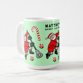 Personalisiertes Lacrosse Holiday-Geschenk Zwei-To Kaffeetasse (Vorderseite Links)