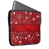 Personalisiertes Lacrosse-Muster Laptopschutzhülle (Vorne Rechts)