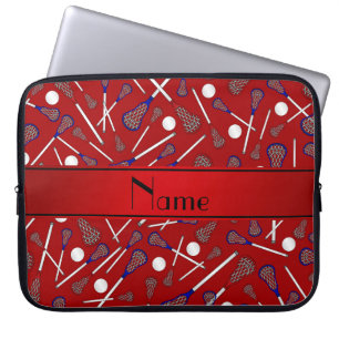 Personalisiertes Lacrosse-Muster Laptopschutzhülle
