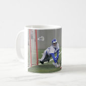 Personalisiertes Lacrosse Player-Foto Kaffeetasse (Vorderseite Links)