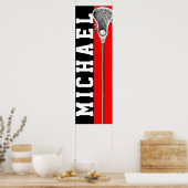 personalisiertes Lacrosse Poster (Küche)