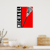 personalisiertes Lacrosse Poster (Küche)