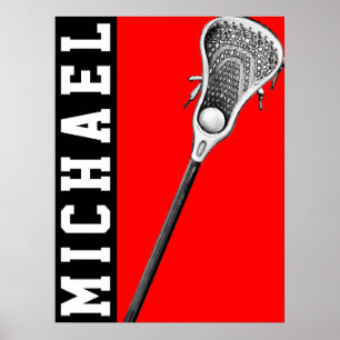 personalisiertes Lacrosse Poster
