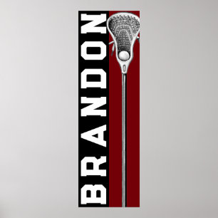 Personalisiertes Lacrosse Poster