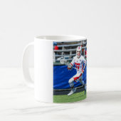 Personalisiertes Lacrosse Sport Foto Kaffeetasse (Vorderseite Links)