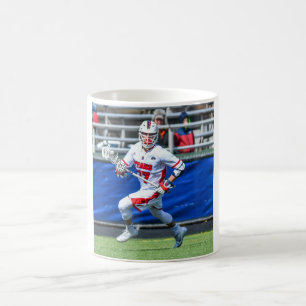 Personalisiertes Lacrosse Sport Foto Kaffeetasse
