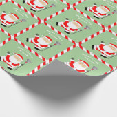 Personalisiertes Lacrosse Weihnachtsgeschenk Geschenkpapier (Ecke)