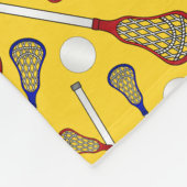 Personalisiertes Lacrossemuster Fleecedecke (Ecke)