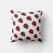 Personalisiertes Ladybird Pattern Cushion Kissen (Rückseite)