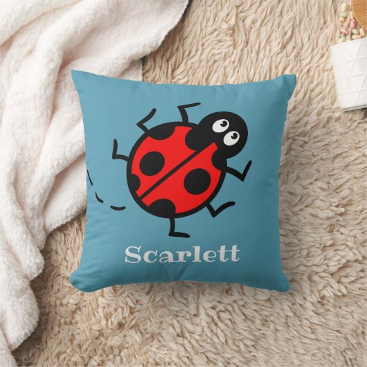 Personalisiertes Ladybird Pattern Cushion Kissen (Decke)