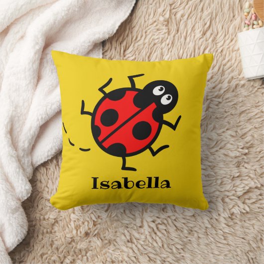 Personalisiertes Ladybird Pattern Cushion Kissen (Decke)