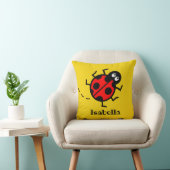 Personalisiertes Ladybird Pattern Cushion Kissen (Stuhl )