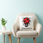 Personalisiertes Ladybird Pattern Cushion Kissen (Stuhl )