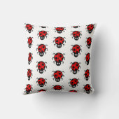 Personalisiertes Ladybird Pattern Cushion Kissen (Rückseite)