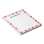 Personalisiertes Ladybug Notepad Notizblock (angewinkelt)