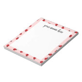 Personalisiertes Ladybug Notepad Notizblock (Rotiert)