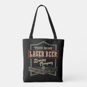 Personalisiertes Lager Bierbrauer Co Label Bar Pub Tasche (Rückseite)