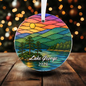 Personalisiertes Lake George-Acrylabzeichen, Benut Ornament