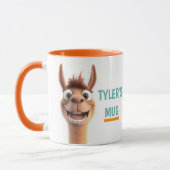 Personalisiertes Lama mit Name Tasse (Links)