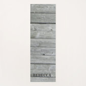 Personalisiertes Land Rustikale Holzstämme Yoga Ma Yogamatte (Vorderseite)