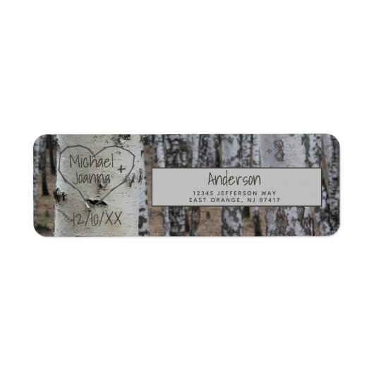 Personalisiertes Land Rustikale Namen im Herzen (Vorne)