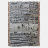 Personalisiertes Land Rustikale Namen im Herzen Decke (Vorderseite Vertikal)