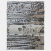 Personalisiertes Land Rustikale Namen im Herzen Fleecedecke (Vorderseite)