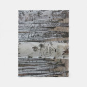 Personalisiertes Land Rustikale Namen im Herzen Fleecedecke (Vorderseite)