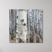 Personalisiertes Land Rustikale Namen im Herzen Leinwanddruck (Vorderseite)