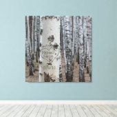 Personalisiertes Land Rustikale Namen im Herzen Leinwanddruck (Insitu (Holzboden))