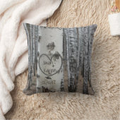 Personalisiertes Land Rustikales Herz Kissen (Decke)