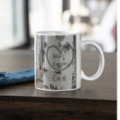 Personalisiertes Land Rustikales Herz Tasse