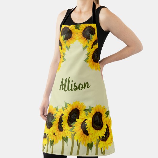 Personalisiertes Land Sonnenblumen Schürze (InSitu)